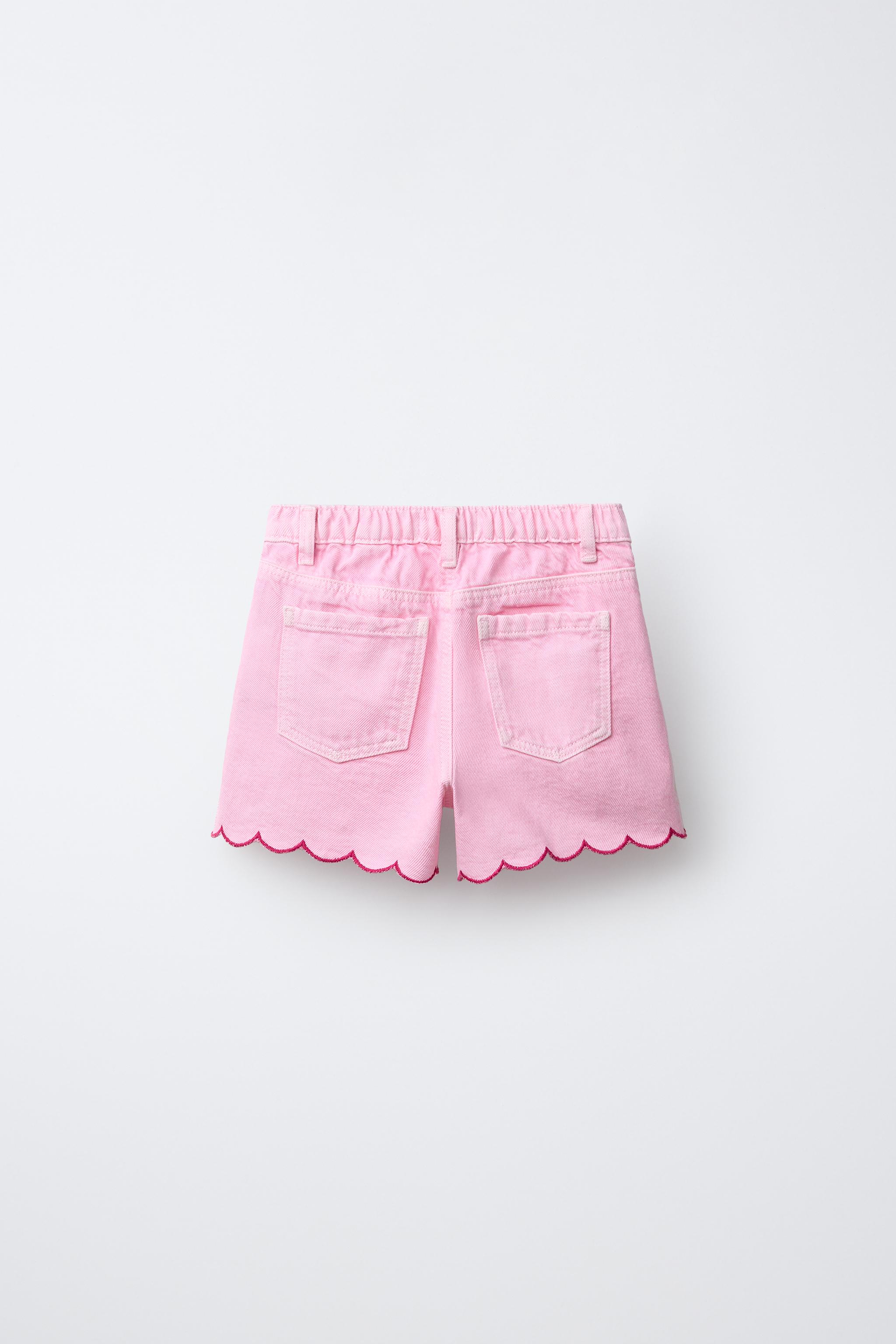 SHORT EN SERGÉ MOM FIT ONDULÉ